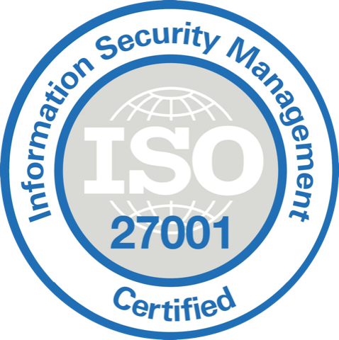 ISO 27001 certification badge